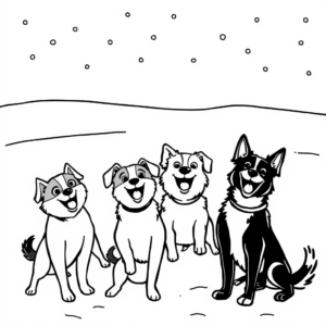 Honden in de Winter