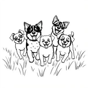Honden in de Zon