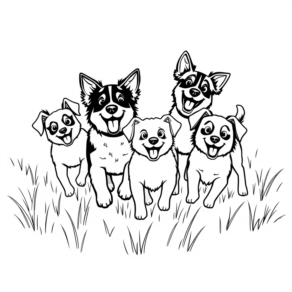 Honden in de Zon