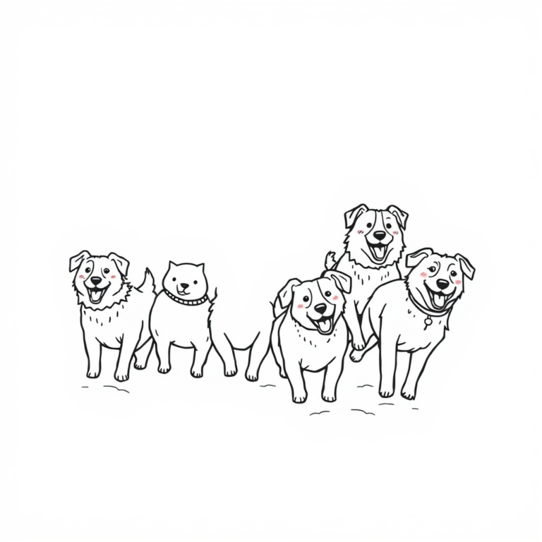 Honden in de sneeuw