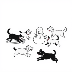 Honden in de winter