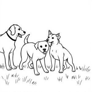 Honden in de Zon