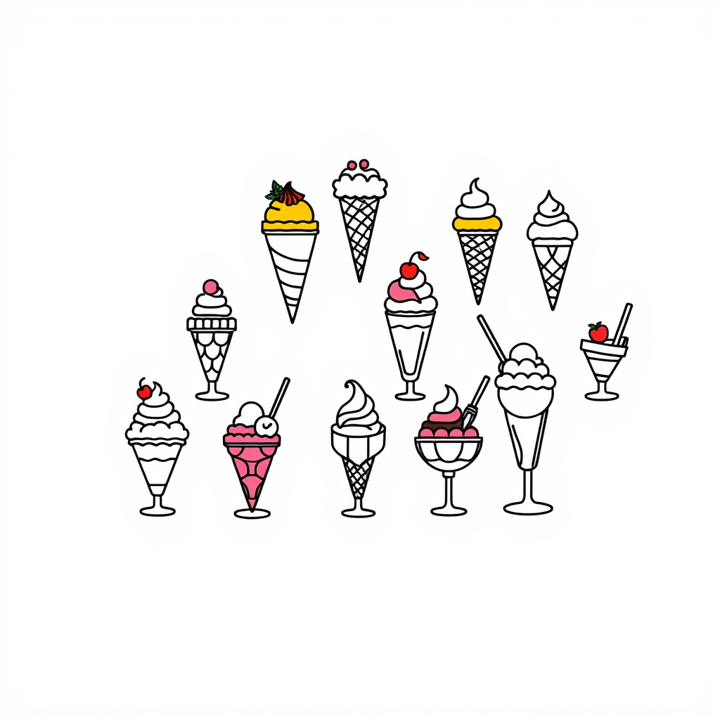 Zomers verrukking: Een Collectie van IJsjes