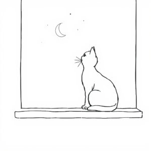 Katten in de schemer