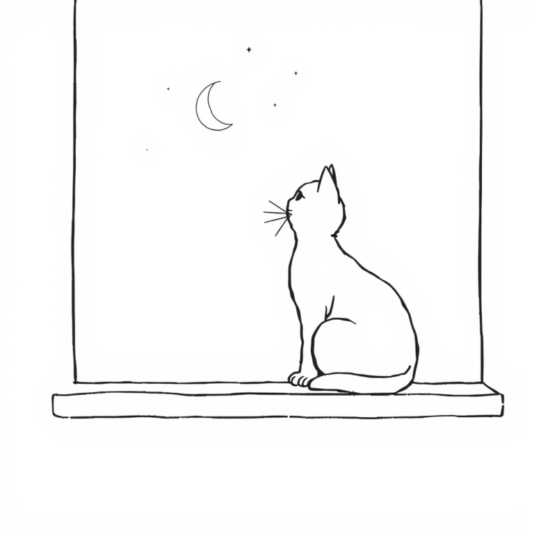 Katten in de schemer