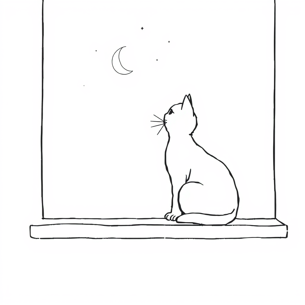 Katten in de schemer