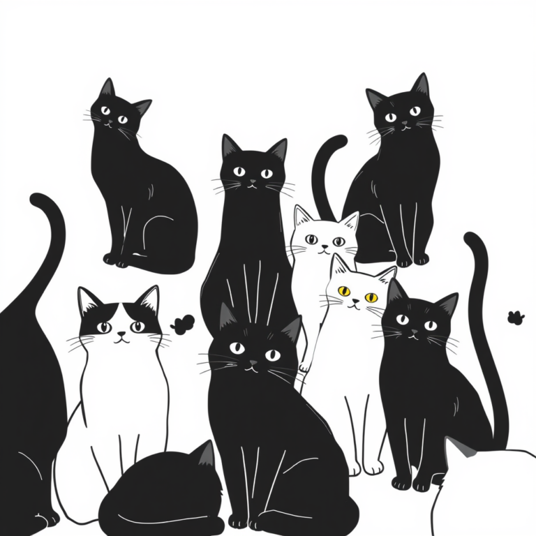 Katten in de schaduwen