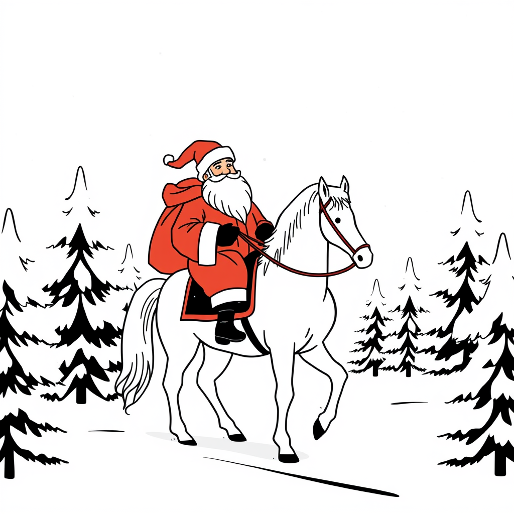 Sinterklaas in de Sneeuw