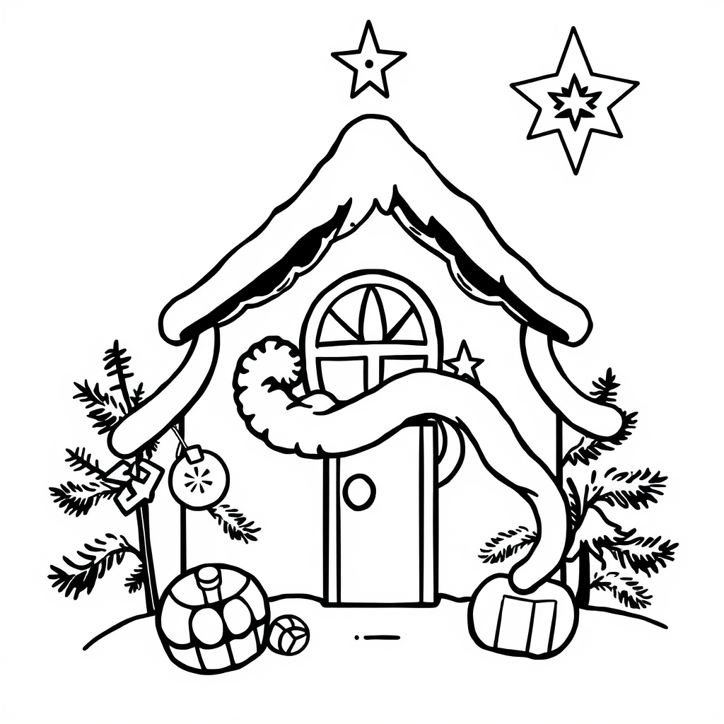Kleurplaat Kerst