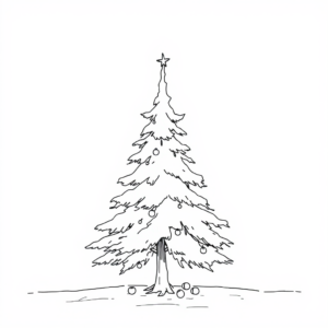 Helder Winterlandschap bij de Kerstboom