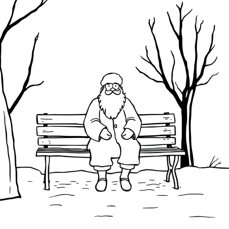 Sint nicolaas in de sneeuw