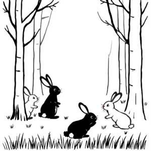 Zwarte Muizen van het Bos