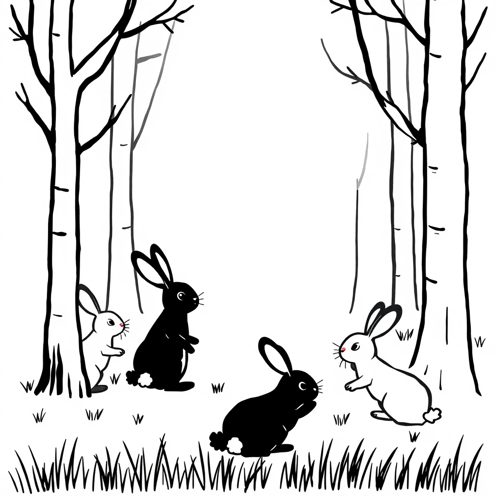 Zwarte Muizen van het Bos