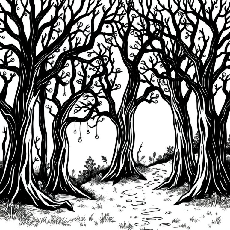 Sprookjes in het magische bos