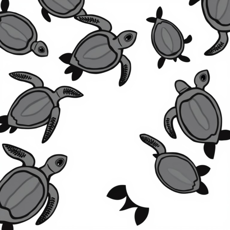 Sleurende schildpadden in zee wonder