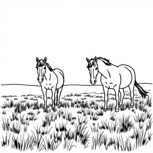Majestueuze Paarden op de Weide