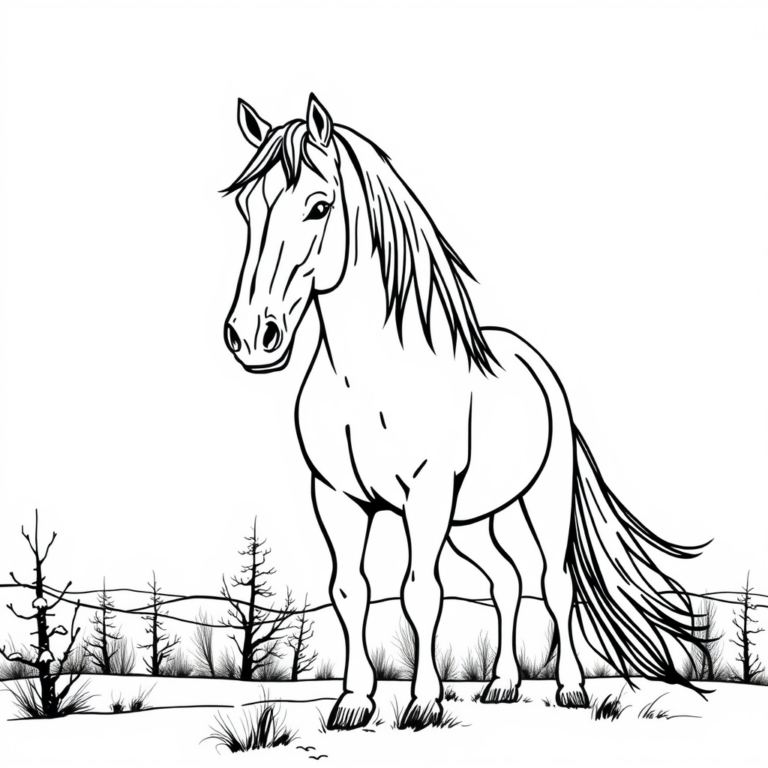 Majestueuze paarden het noorden