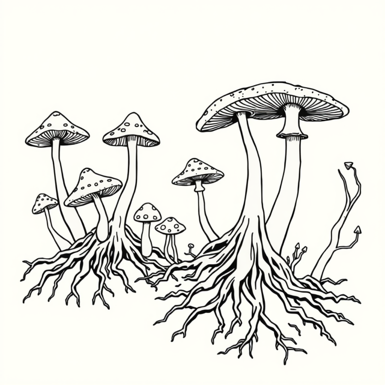 De magische paddestoelenbos