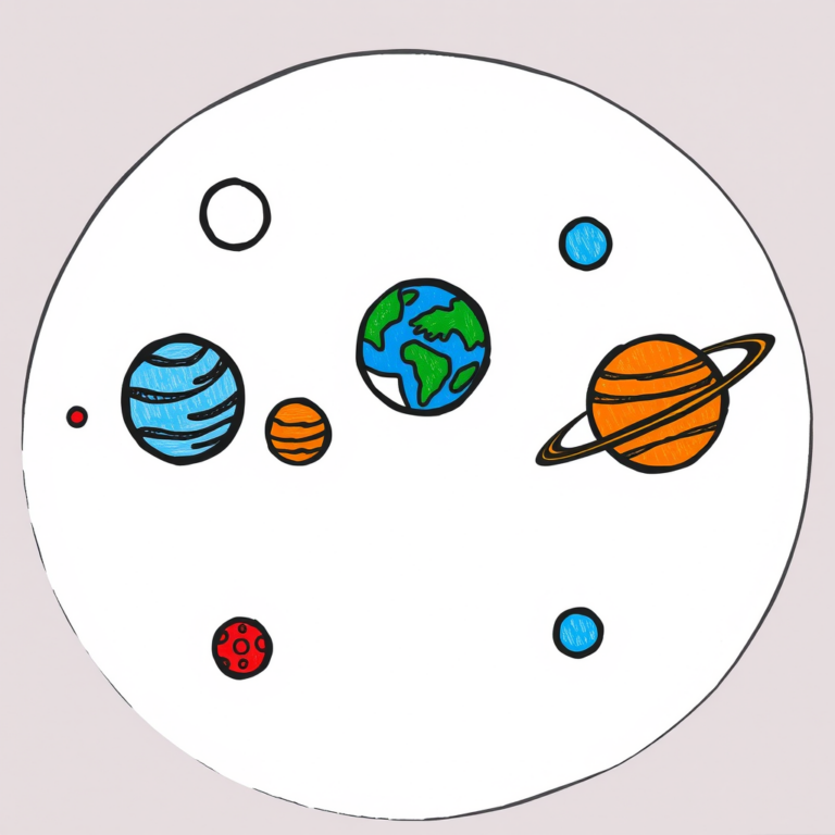 Planeten in de ruimte