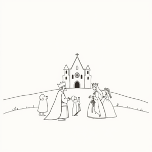 Prinsen en Prinsessen in een Verkondigingslandschap