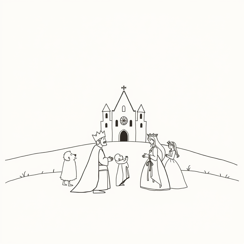 Prinsen en Prinsessen in een Verkondigingslandschap