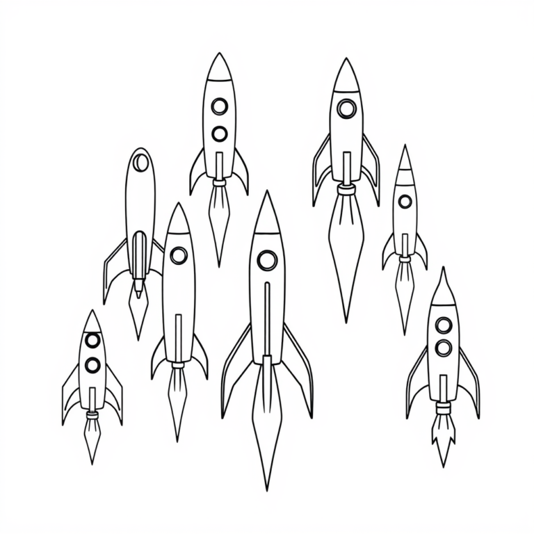 Raketten in de ruimte