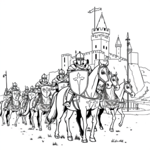 De Dappere Ridders van het Middeleeuwse Kasteel