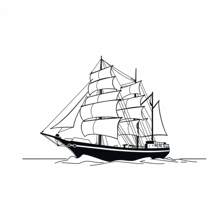 De grote oceaan: schepen op zee