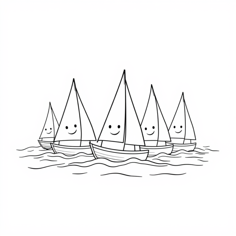 Vrolijke zeilers op het water