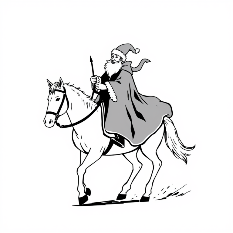 Sinterklaas arriveert op zijn witte paard