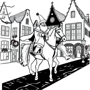 Sinterklaas en zijn paarden