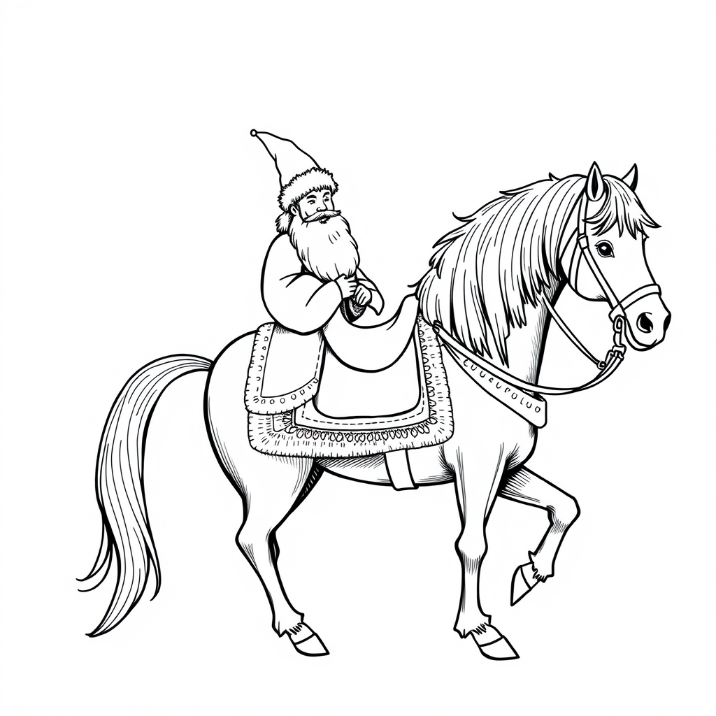 Sinterklaas en zijn paard