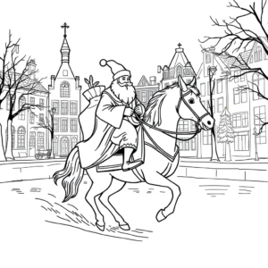 Sinterklaas arriveert in Amsterdam