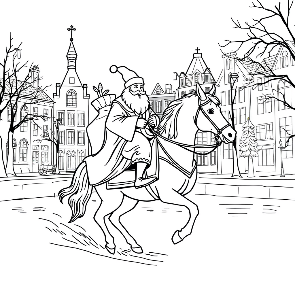 Sinterklaas arriveert in Amsterdam