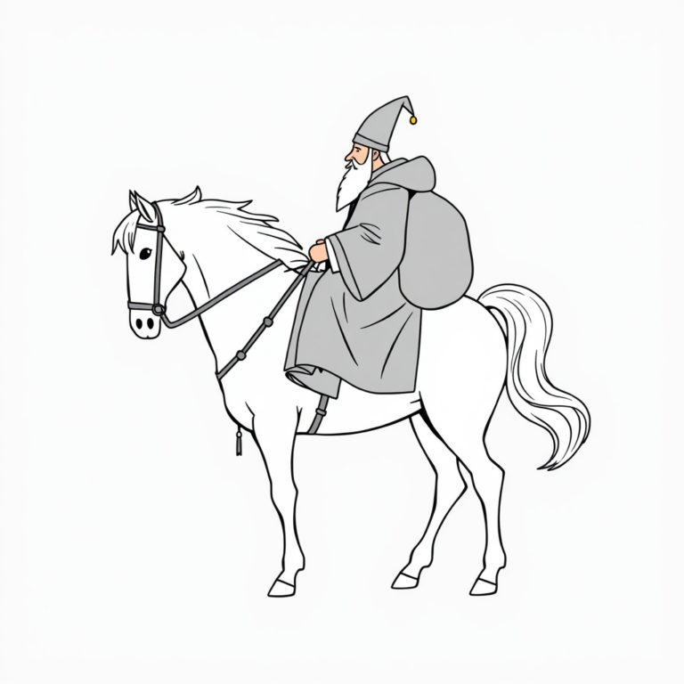 Sinterklaas op zijn paard