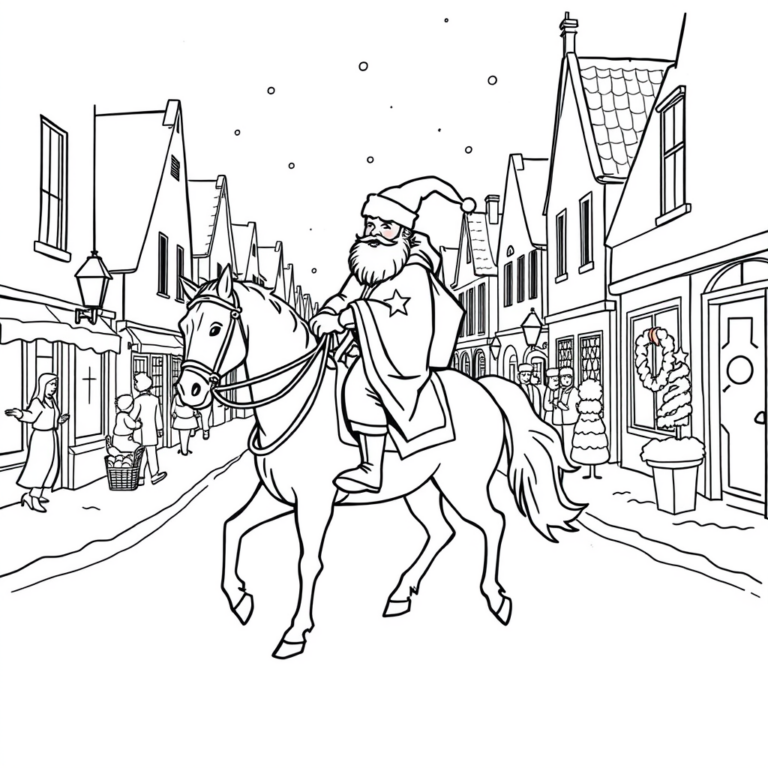 Sinterklaas op paardenritten