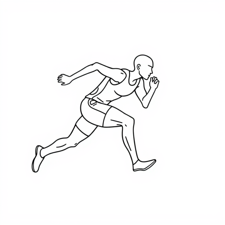 De olympische sprinter