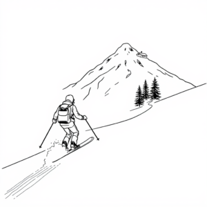 Wintersport in de Sneeuw