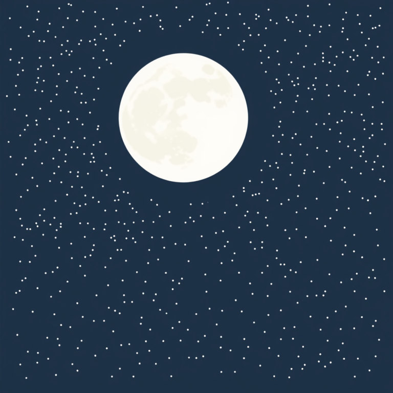 Sterrennacht: reis naar de maan