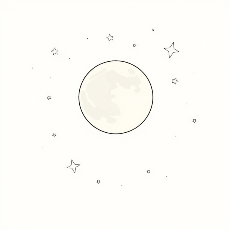 Sterrennacht over de maan