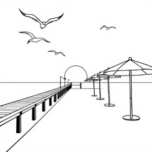 Zomerse Sfeer op het Strand