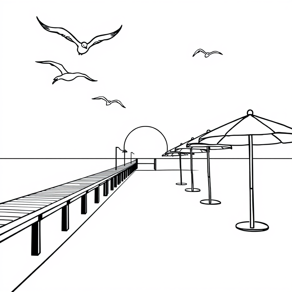 Zomerse Sfeer op het Strand