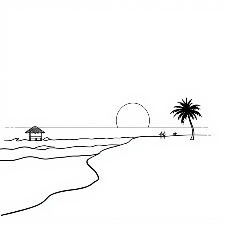 Zonovergoten strandscènes