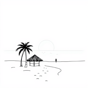 Zonsopkomst op het strand