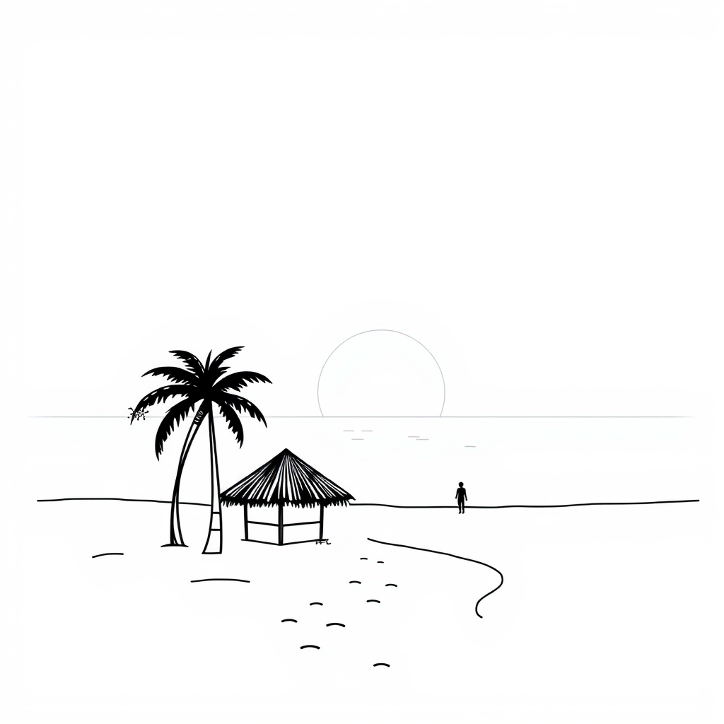 Zonsopkomst op het strand