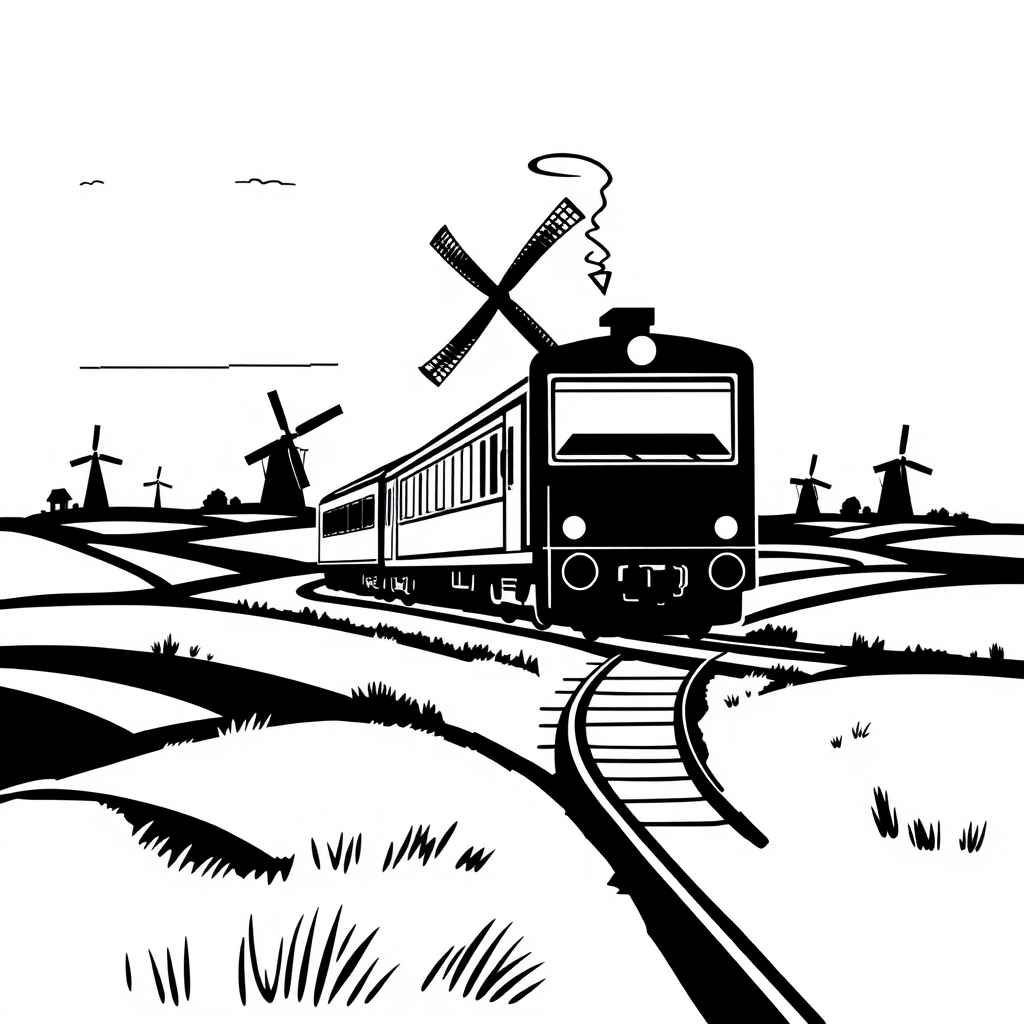 Treinen door de Nederlandse Landschappen