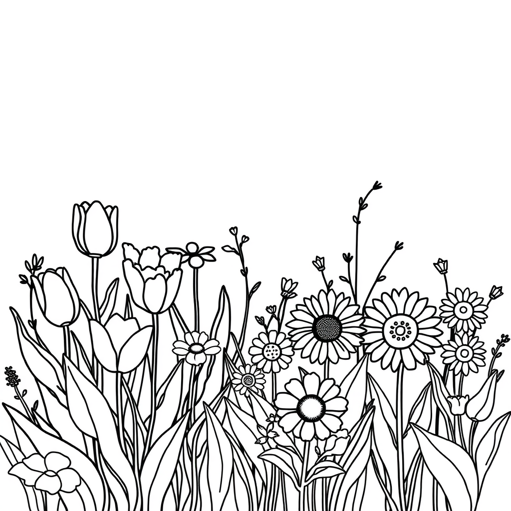 Bloemen in volle bloei