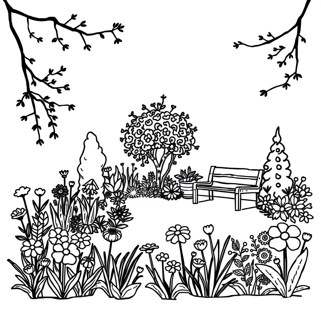 Bloemen in de Tuin