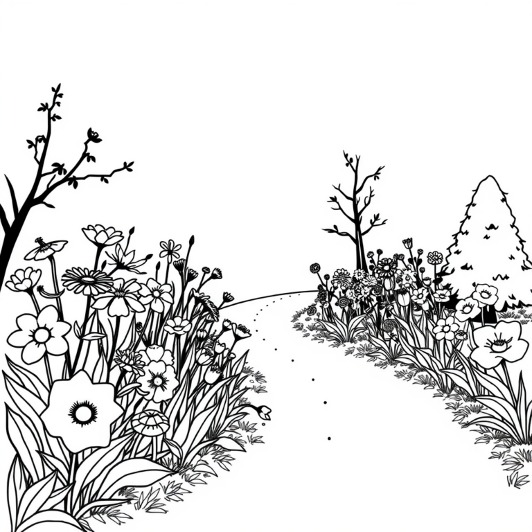 Bloemen in de tuin