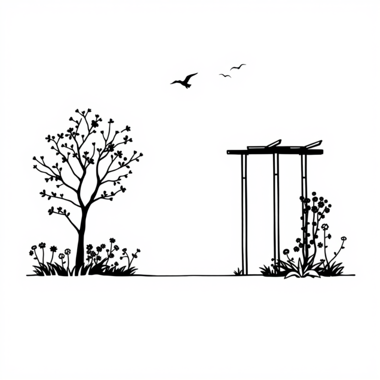 De verstilde tuin
